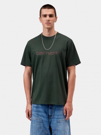 Camiseta Carhartt WIP Script Verde
