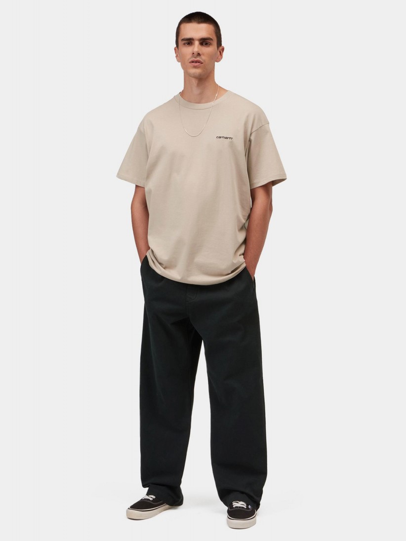 Carhartt WIP Script Embroidery Beige T-shirt