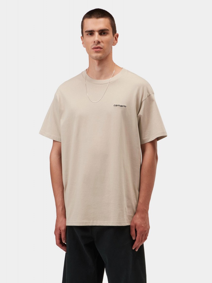 Carhartt WIP Script Embroidery Beige T-shirt