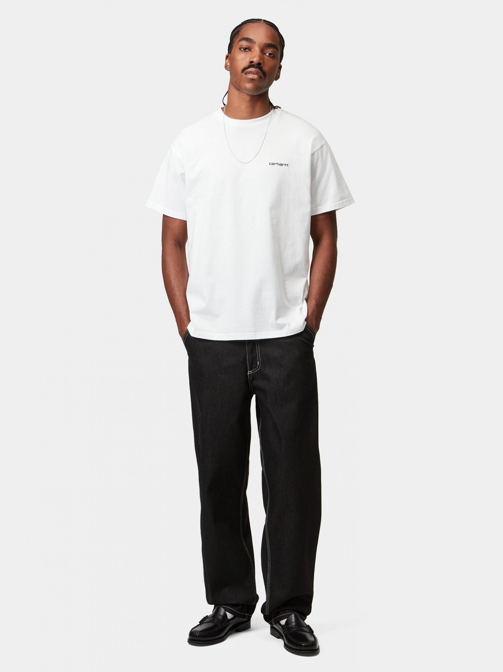 Carhartt WIP Script Embroidery White T-shirt