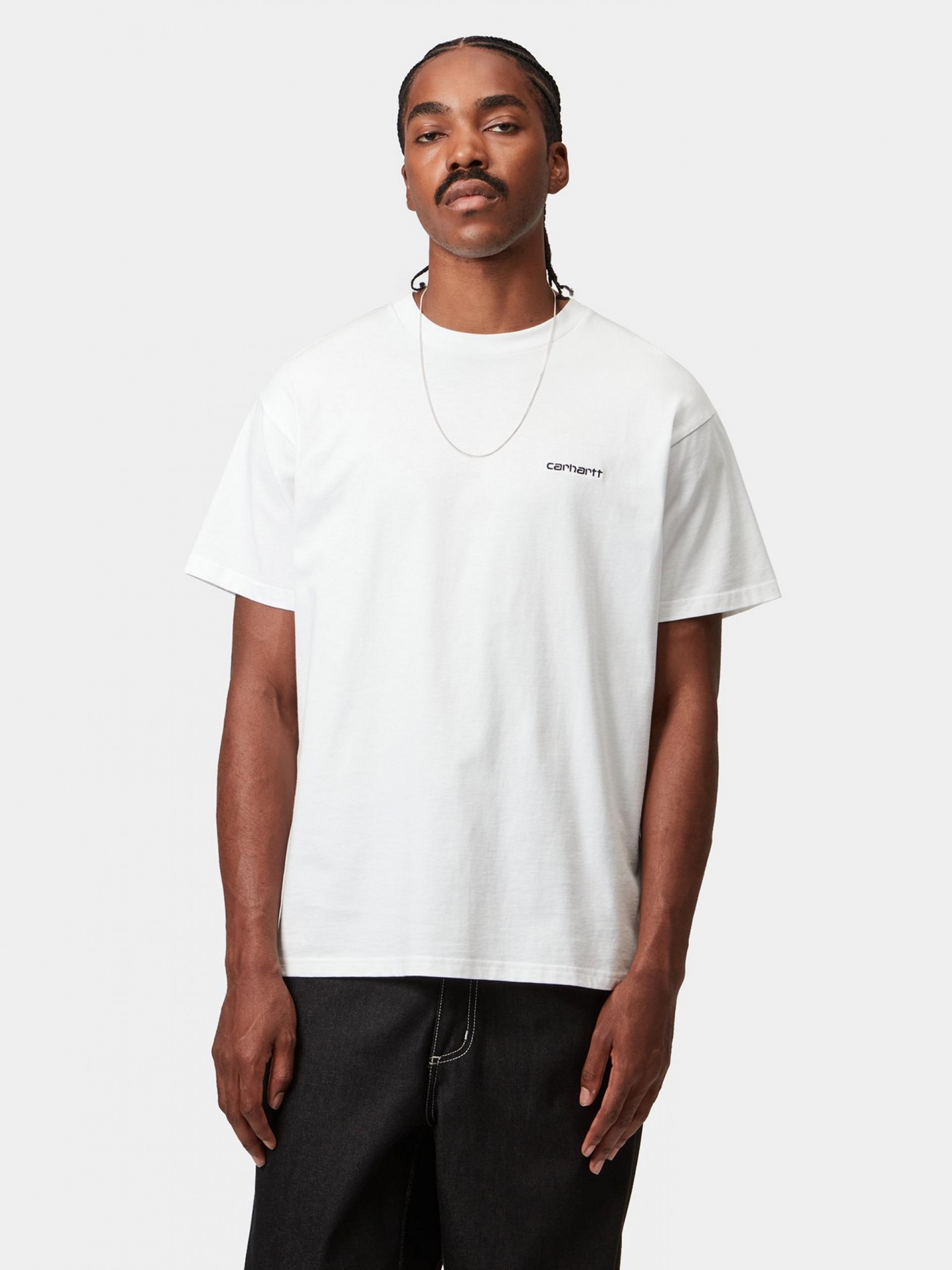 Carhartt WIP Script Embroidery White T-shirt