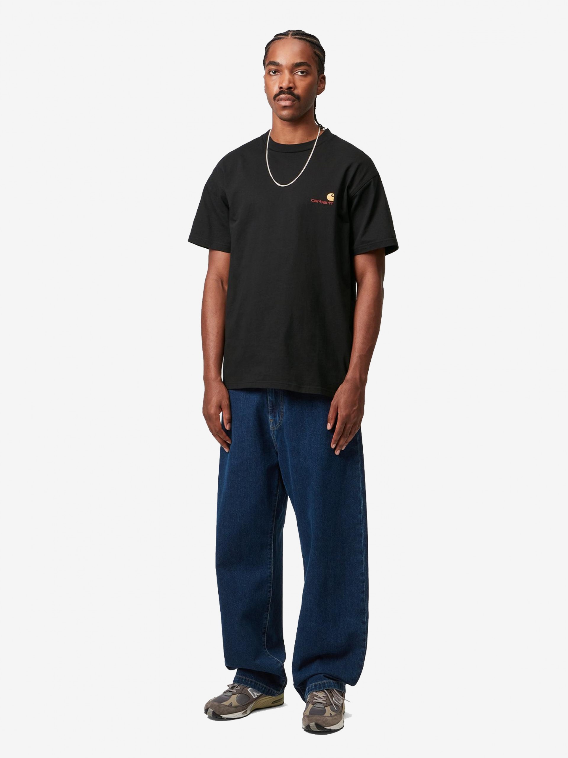 T-shirt Carhartt WIP American Script Preta