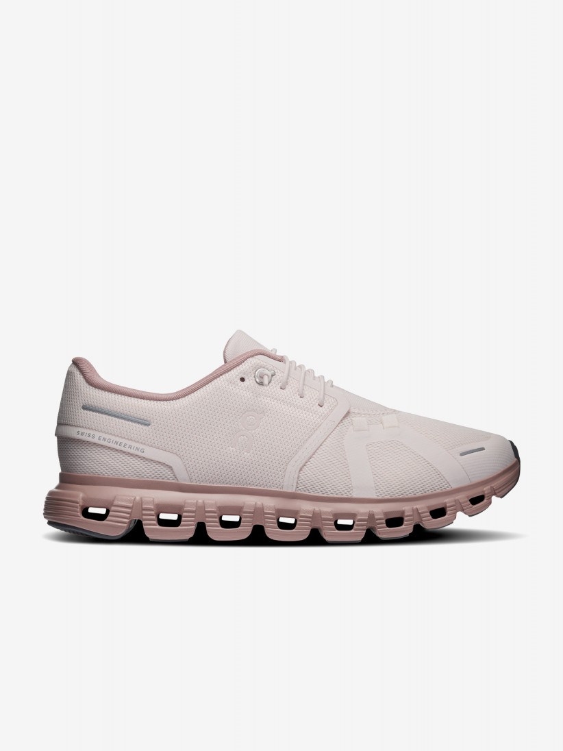 Zapatillas On Running Cloud 6 Beige y Rosa W Zapatillas On Running Cloud 6 Beige y Rosa W