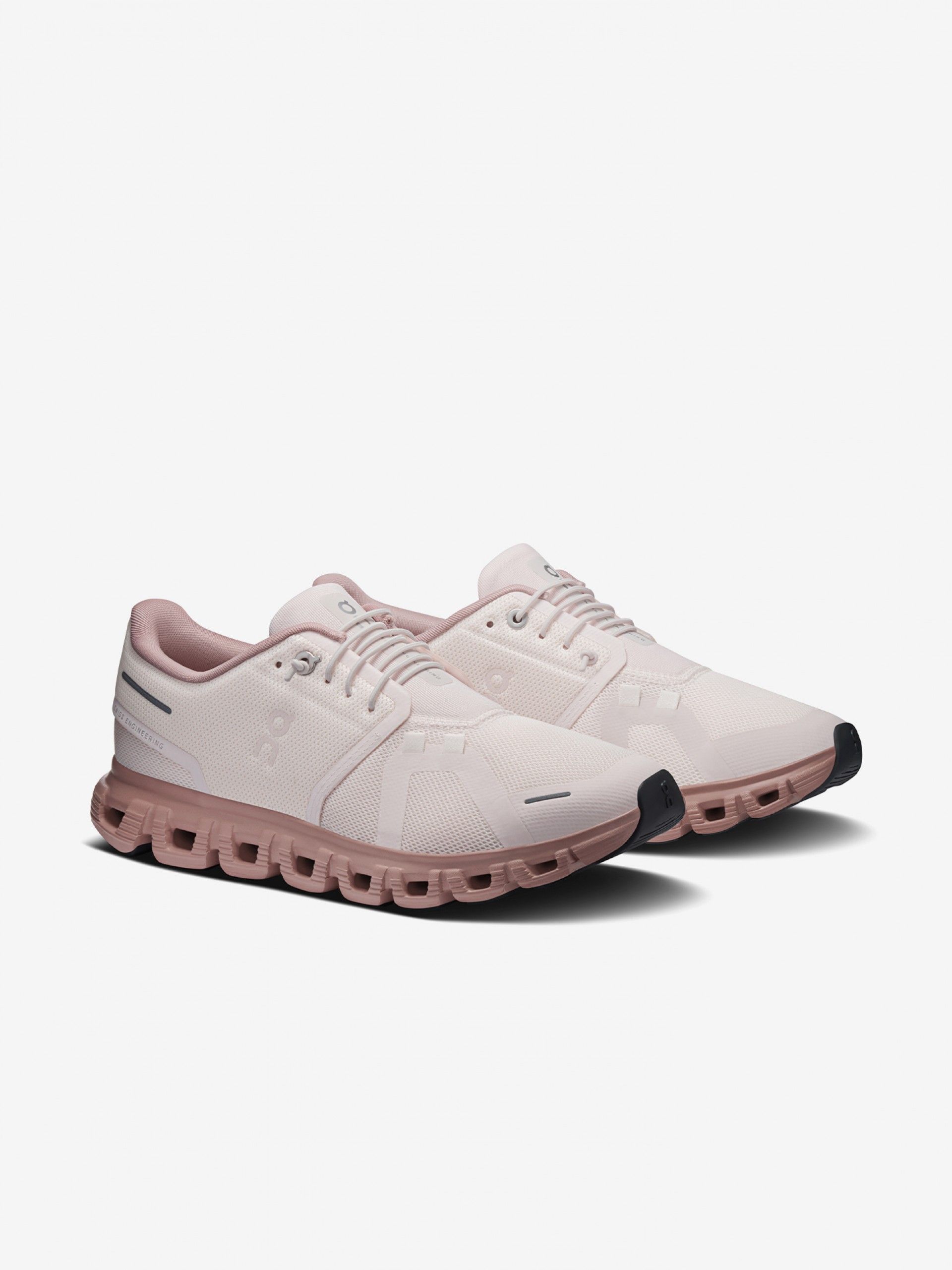 On Running Cloud 6 Beige and Pink W Sneakers
