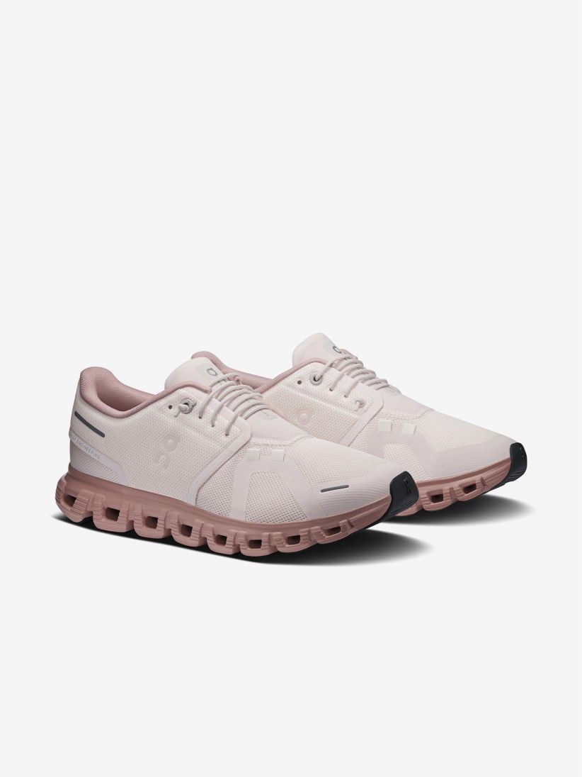 Zapatillas On Running Cloud 6 Beige y Rosa W Zapatillas On Running Cloud 6 Beige y Rosa W
