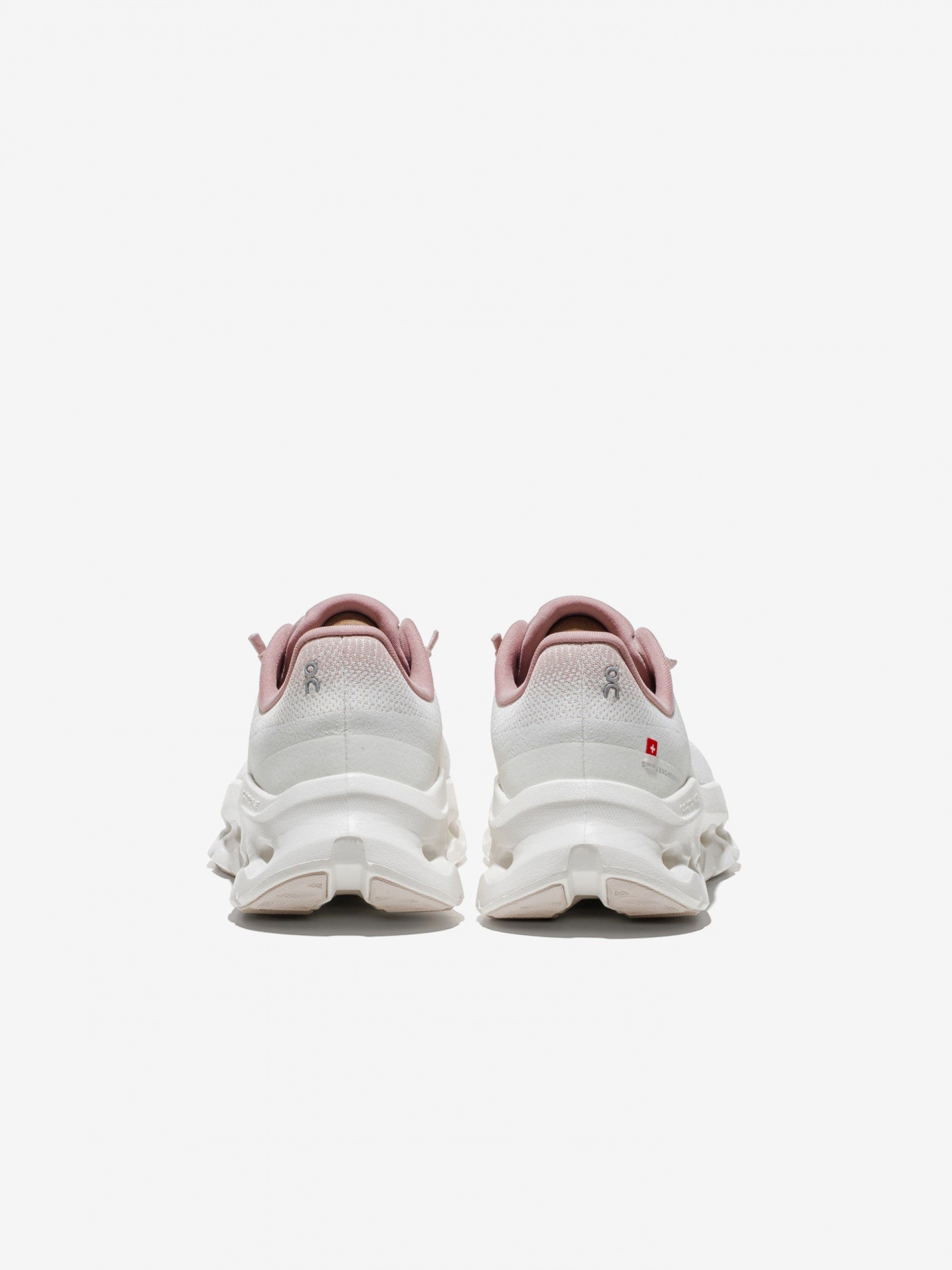 On Running Cloudtilt Pink and White W Sneakers