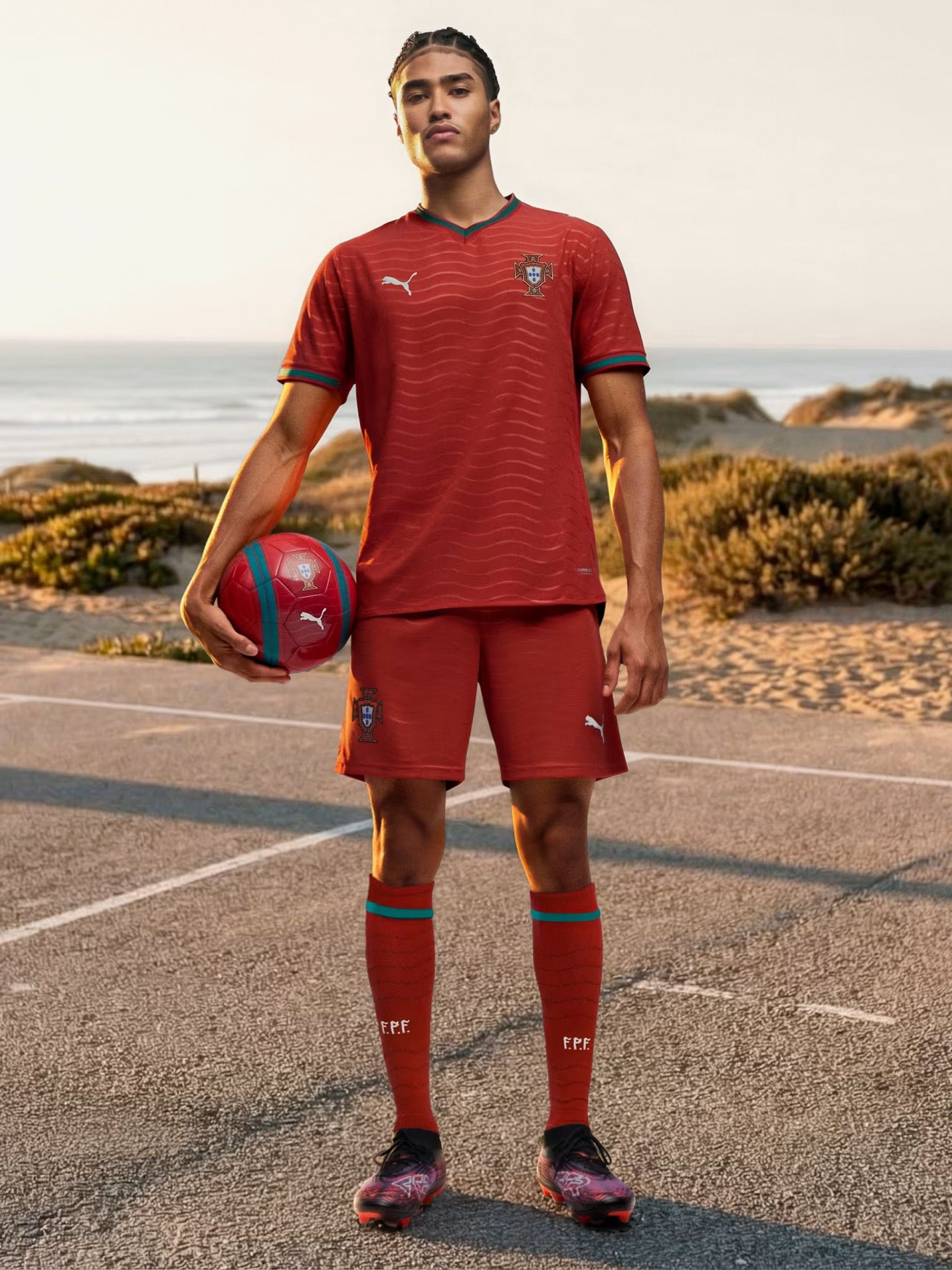 Calções Puma Portugal 2026 Vermelhos