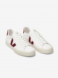 VEJA Campo Chromefree Leather White and Burgundy Sneakers VEJA Campo Chromefree Leather White and Burgundy Sneakers