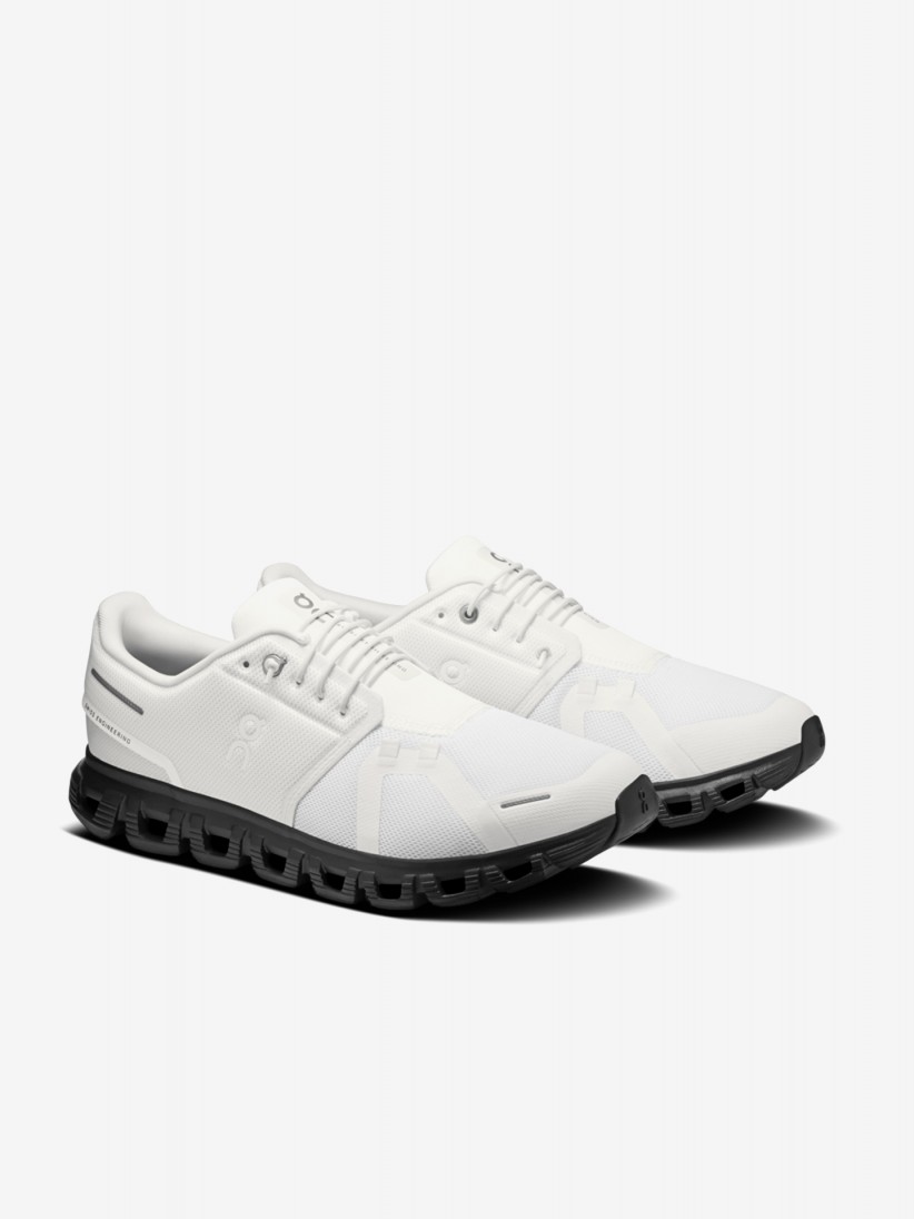 Zapatillas On Running Cloud 6 Blancas y Negras