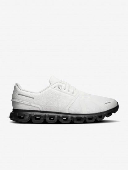 Zapatillas On Running Cloud 6 Blancas y Negras Zapatillas On Running Cloud 6 Blancas y Negras