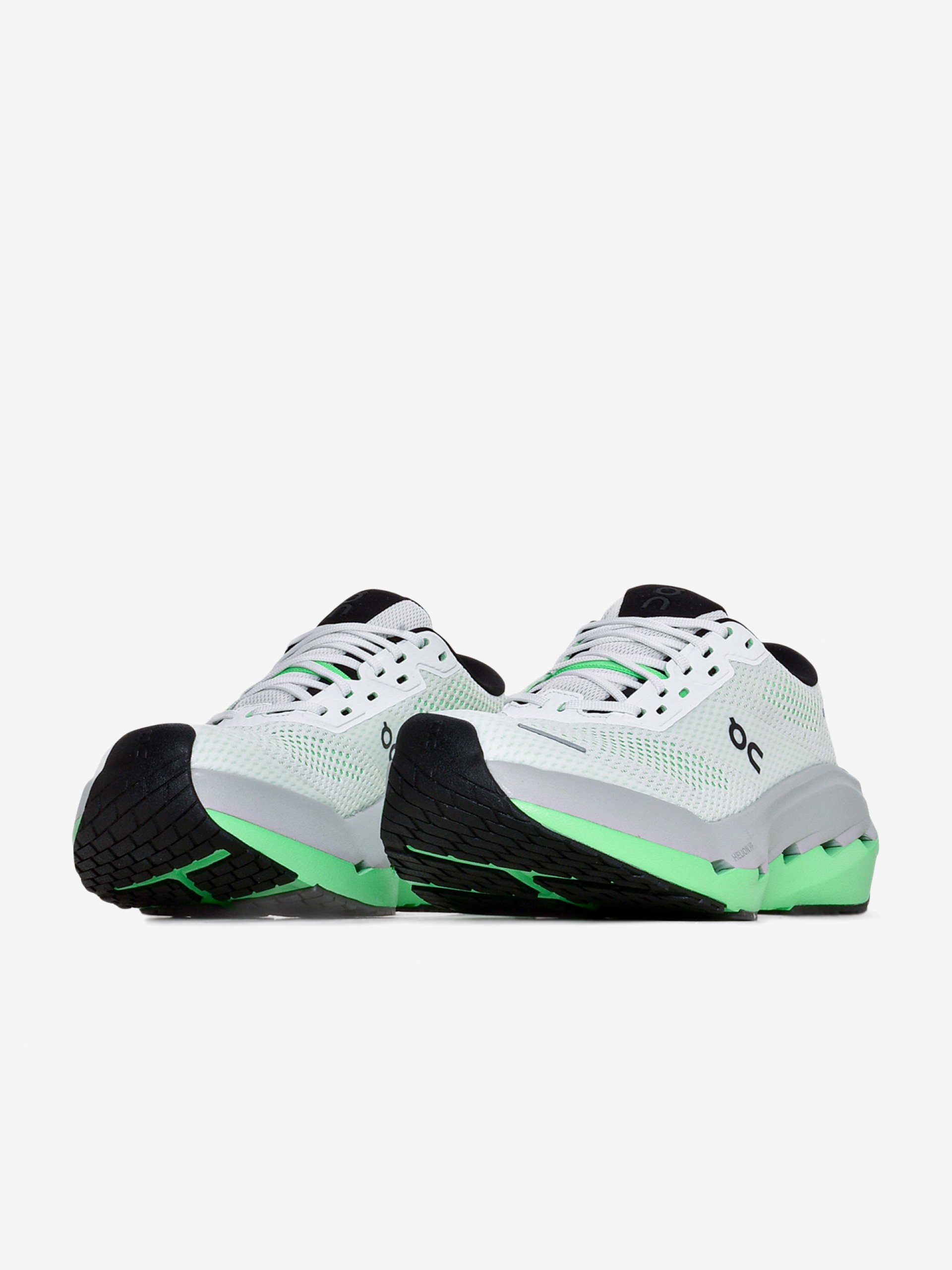 On Running Cloudrunner 3 Max White and Green Running Trainers
