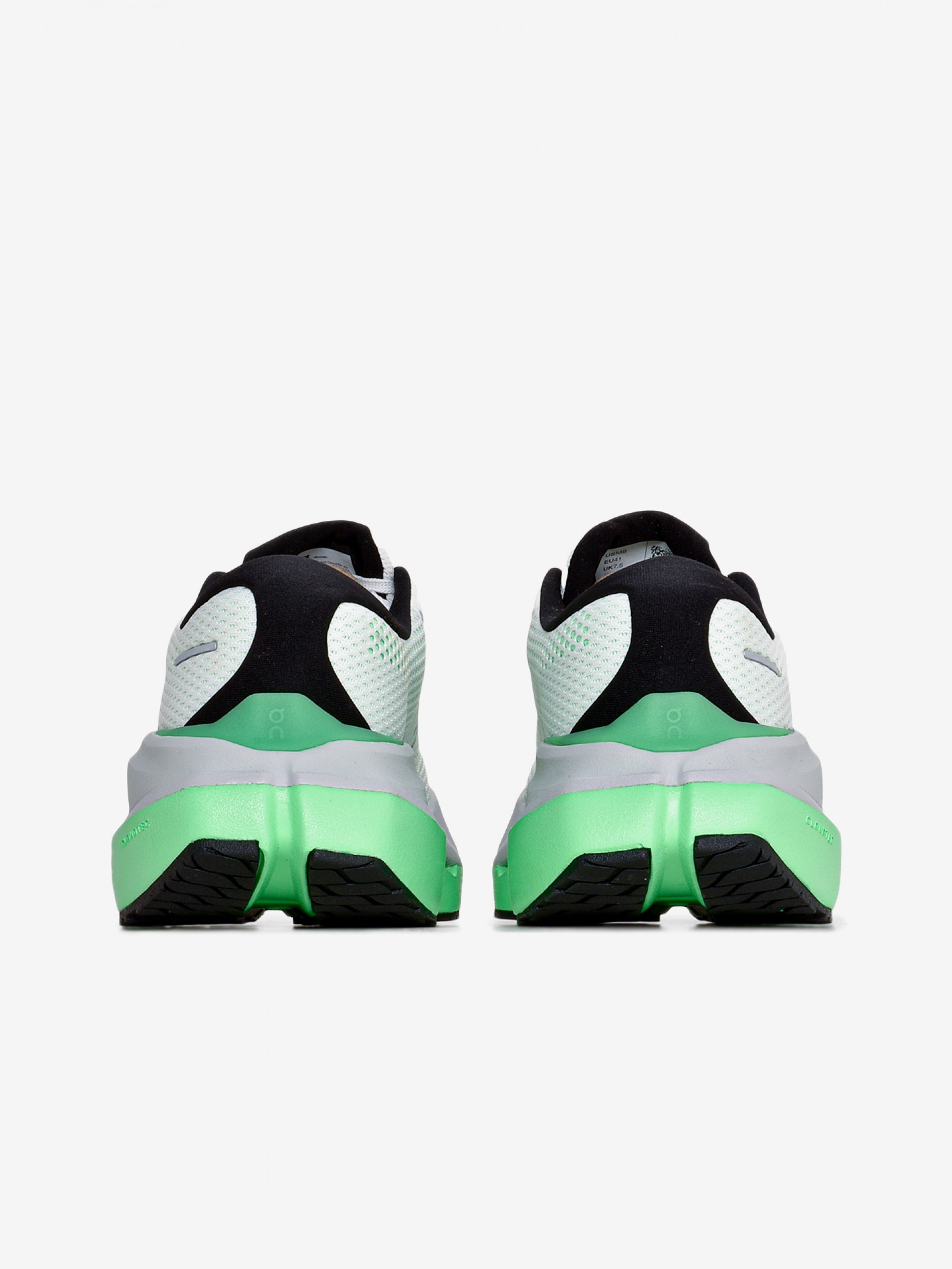 On Running Cloudrunner 3 Max White and Green Running Trainers