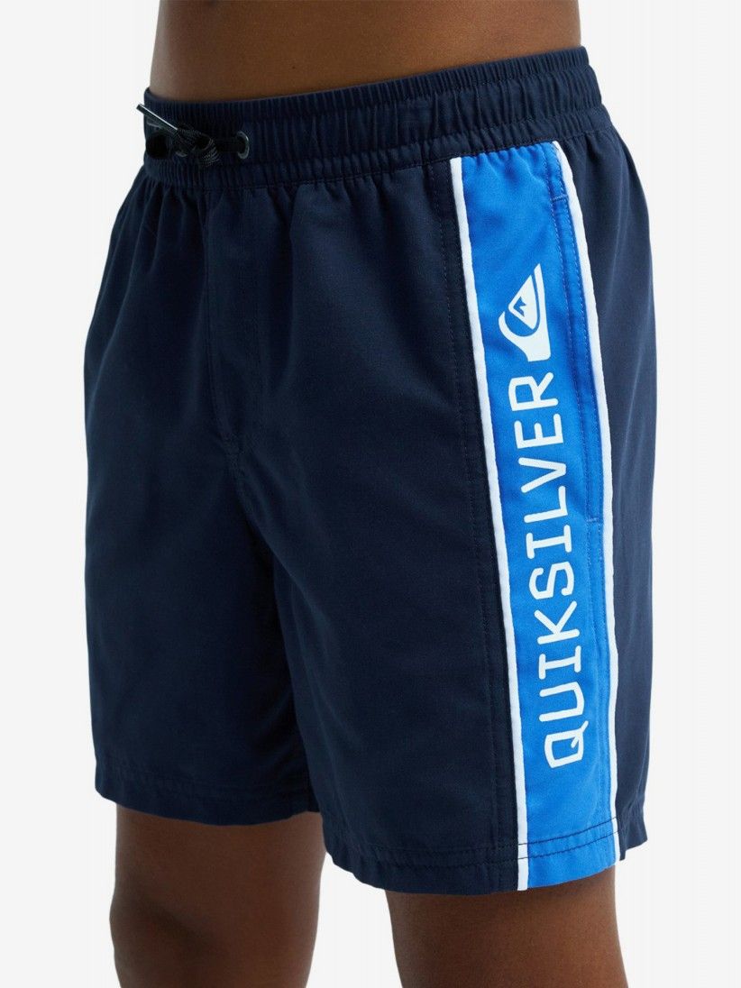 Calções de Banho Quiksilver Everyday Clicker Volley 15 (38 cm) Júnior Azuis Calções de Banho Quiksilver Everyday Clicker Volley 15 (38 cm) Júnior Azuis