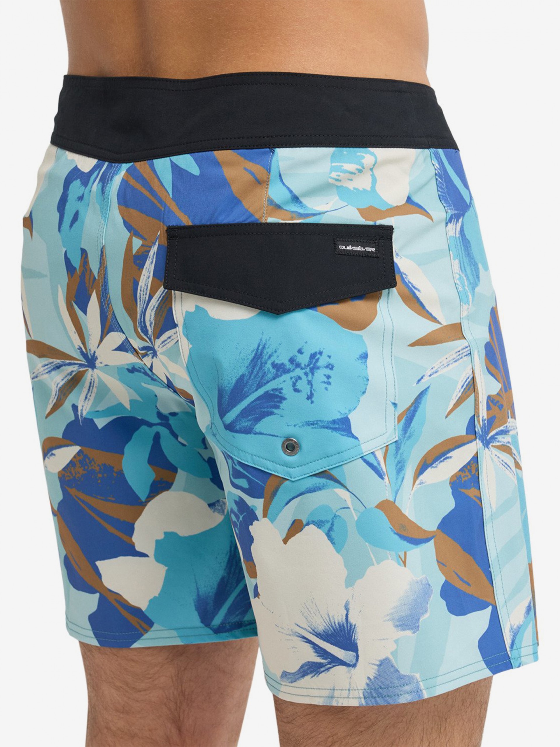 Quiksilver Surfsilk Kaimana Printed 16 (41 cm) Blue Swimming Shorts