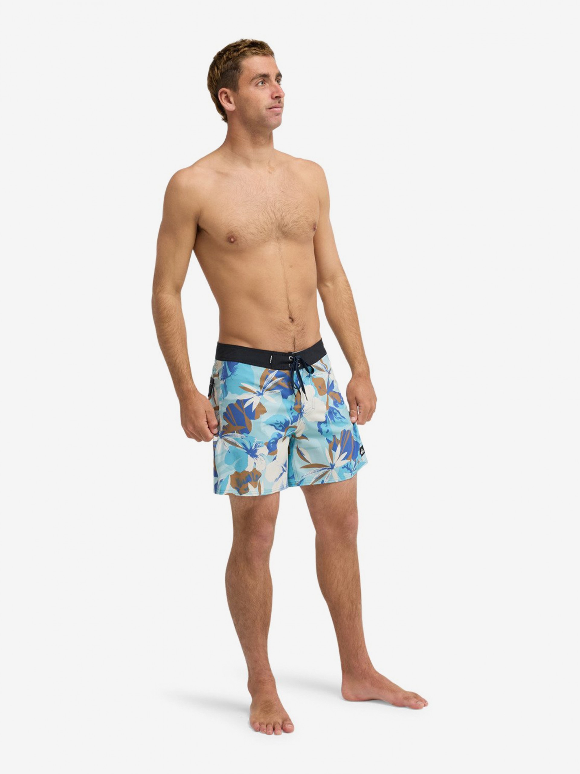 Quiksilver Surfsilk Kaimana Printed 16 (41 cm) Blue Swimming Shorts