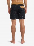 Calções de Banho Quiksilver Surfsilk Kaimana Estampados 16 (41 cm) Pretos Calções de Banho Quiksilver Surfsilk Kaimana Estampados 16 (41 cm) Pretos