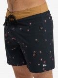 Calções de Banho Quiksilver Surfsilk Kaimana Estampados 16 (41 cm) Pretos Calções de Banho Quiksilver Surfsilk Kaimana Estampados 16 (41 cm) Pretos
