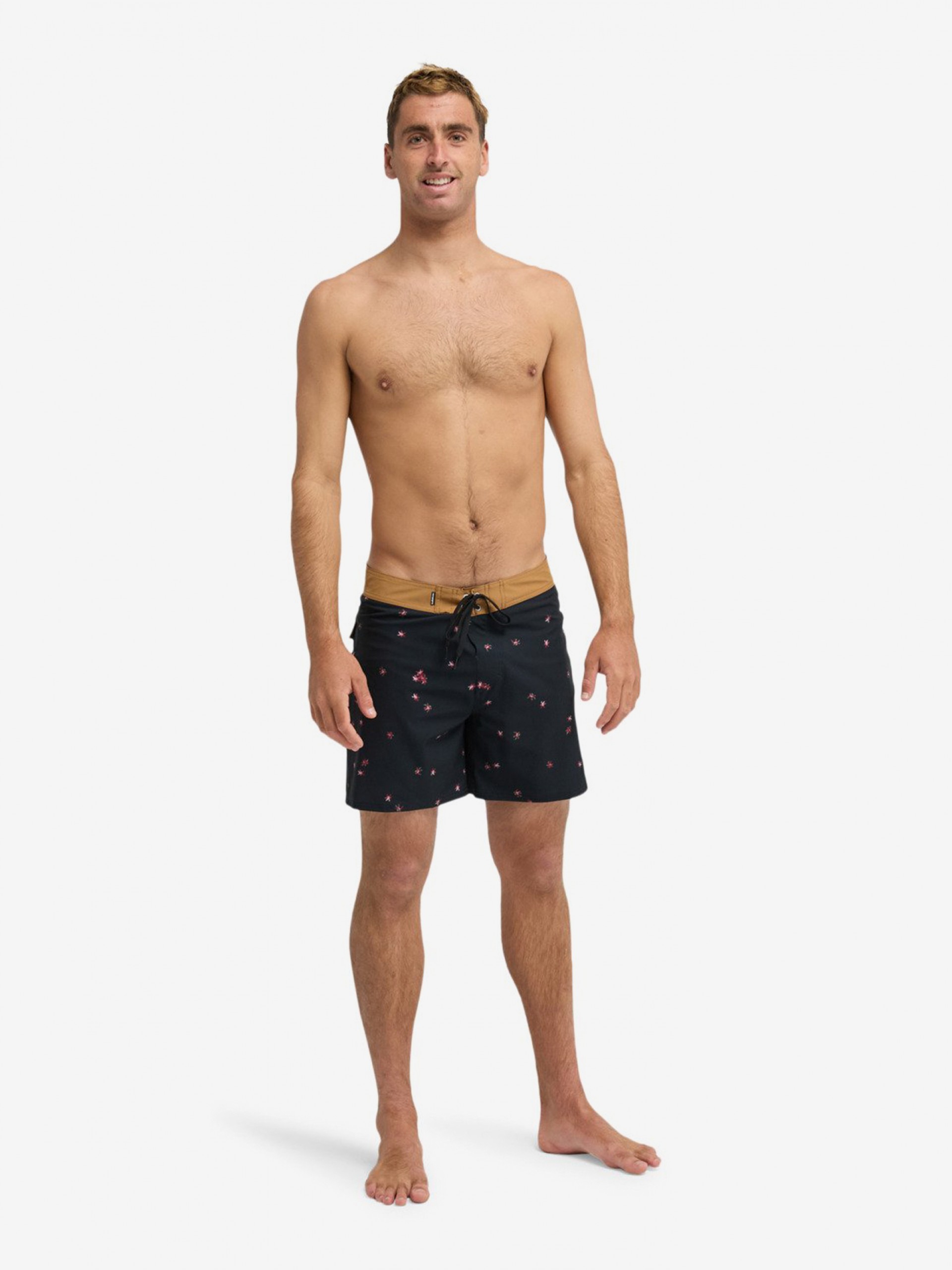 Calções de Banho Quiksilver Surfsilk Kaimana Estampados 16 (41 cm) Pretos