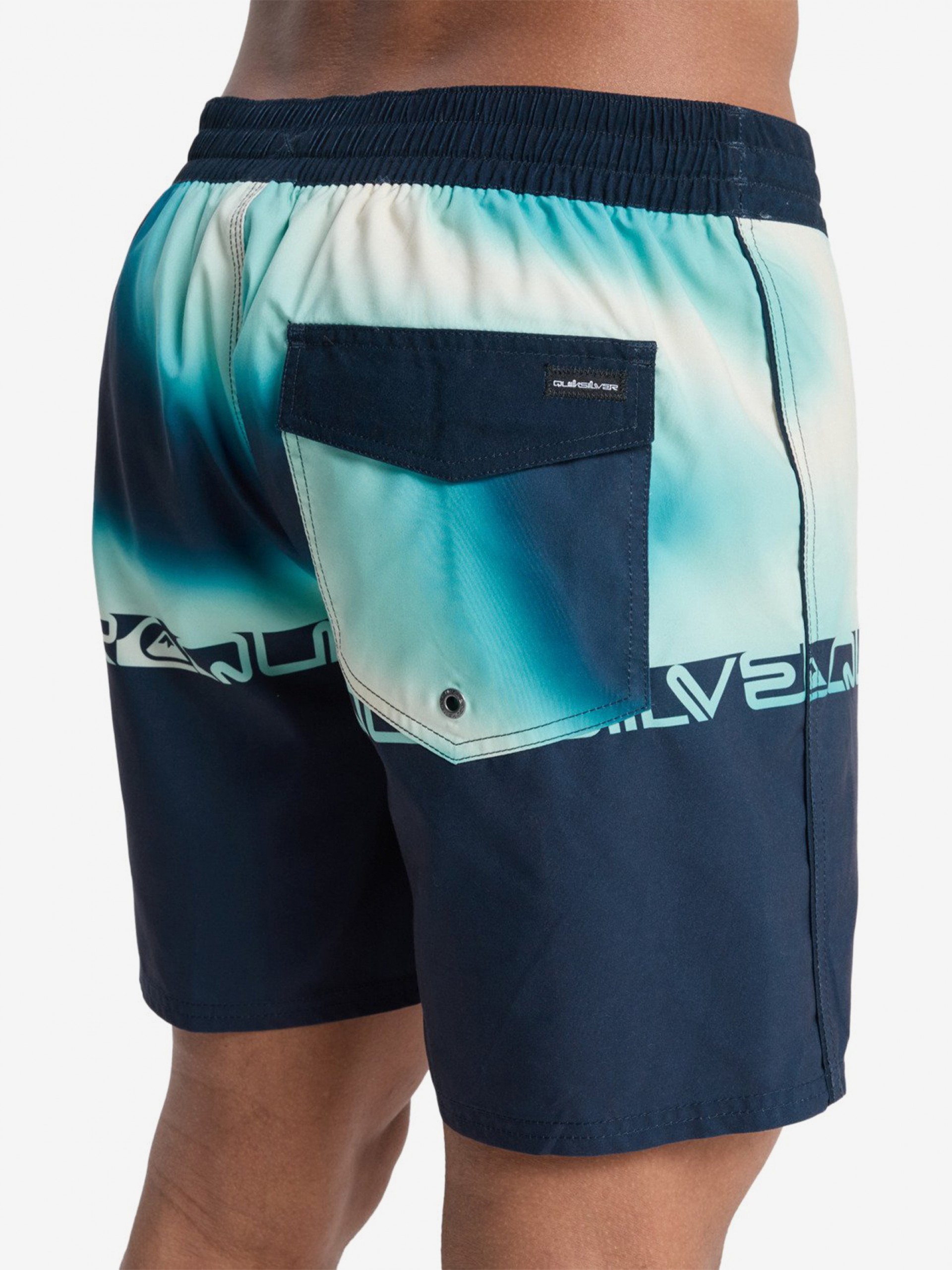 Quiksilver Everyday Printed 16 (41 cm) Blue Swimming Shorts