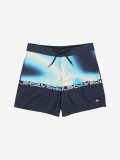 Calções de Banho Quiksilver Everyday Estampados 16 (41 cm) Azuis Calções de Banho Quiksilver Everyday Estampados 16 (41 cm) Azuis