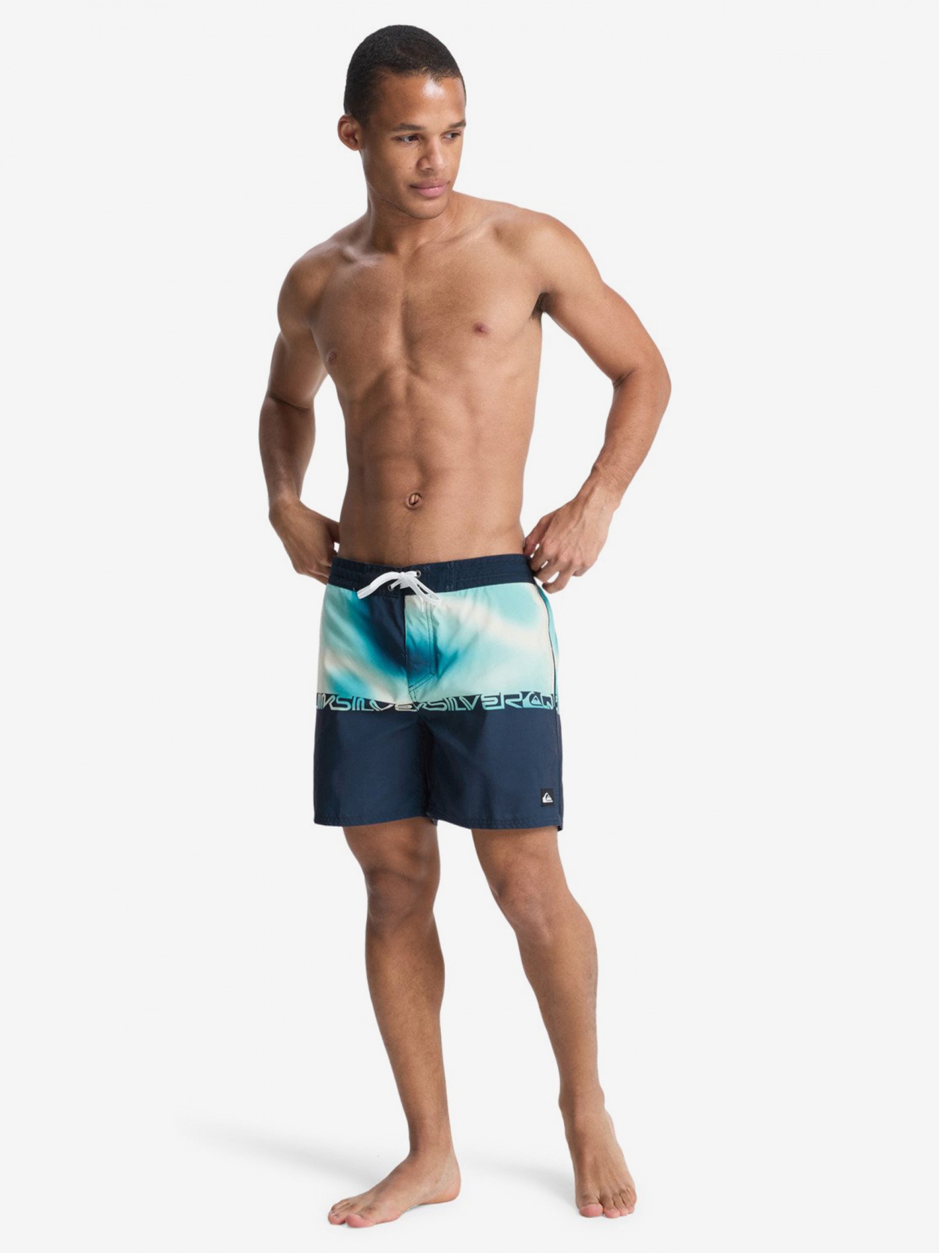 Quiksilver Everyday Printed 16 (41 cm) Blue Swimming Shorts