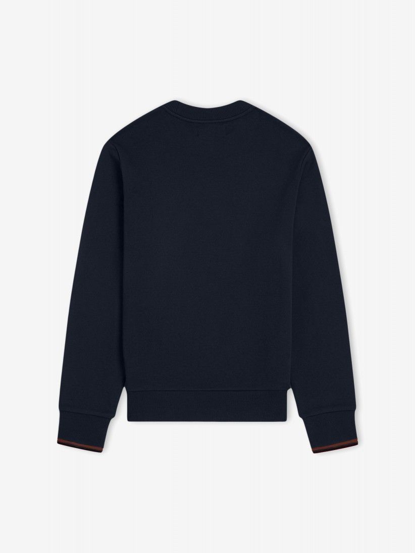 Fred Perry Crew Neck Blue Sweater Fred Perry Crew Neck Blue Sweater
