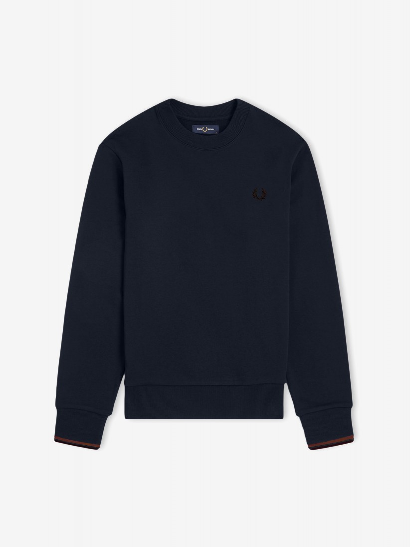Fred Perry Crew Neck Blue Sweater Fred Perry Crew Neck Blue Sweater