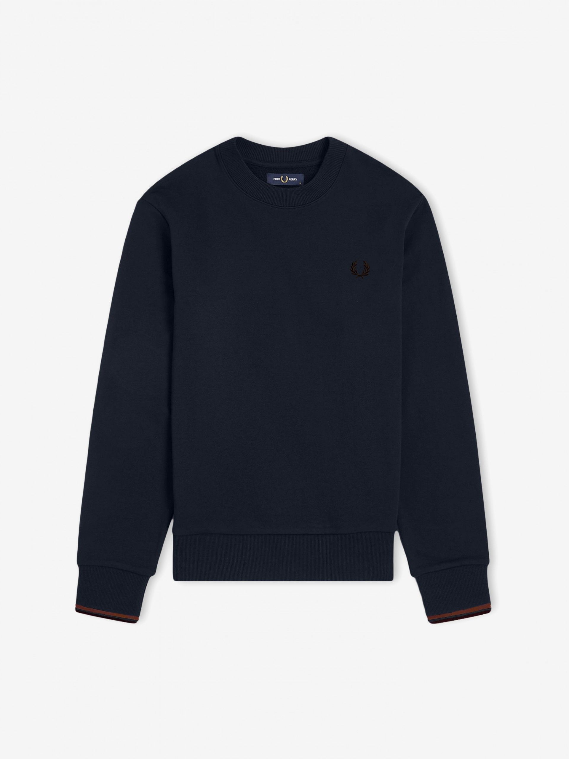 Fred Perry Crew Neck Blue Sweater