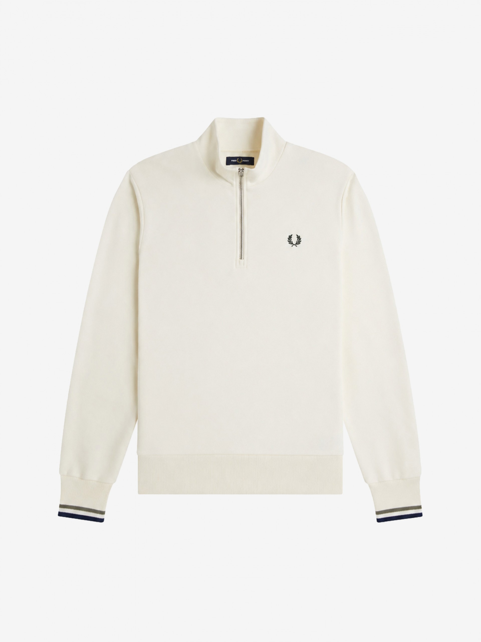 Sudadera con Cremallera Fred Perry Beige