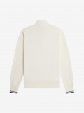 Fred Perry Half Zip Beige Zip Sweater