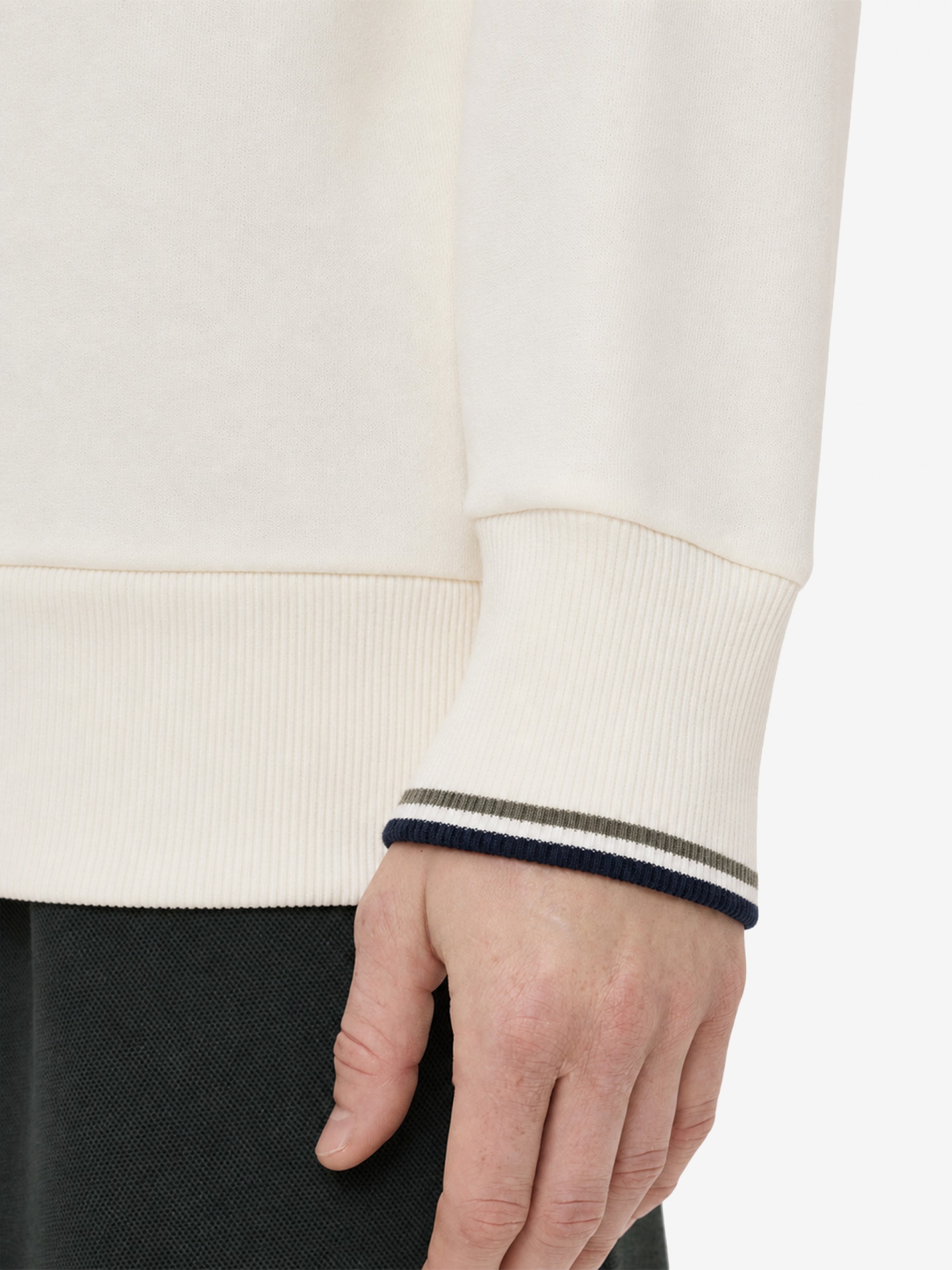 Sudadera con Cremallera Fred Perry Beige