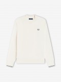 Camisola Fred Perry Crew Neck Bege Camisola Fred Perry Crew Neck Bege