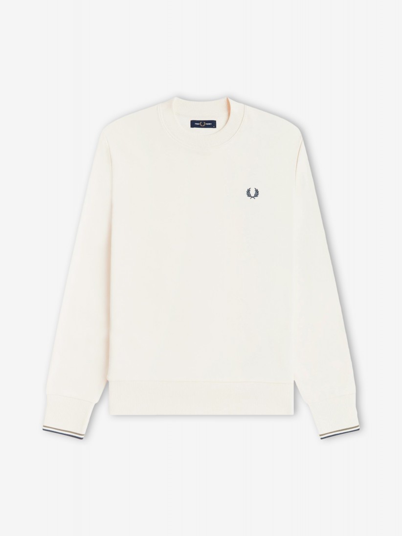 Fred Perry Crew Neck Beige Sweater