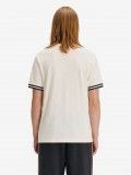 Camiseta Fred Perry Bold Tipped Beige y Azul Camiseta Fred Perry Bold Tipped Beige y Azul