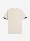 Camiseta Fred Perry Bold Tipped Beige y Azul Camiseta Fred Perry Bold Tipped Beige y Azul