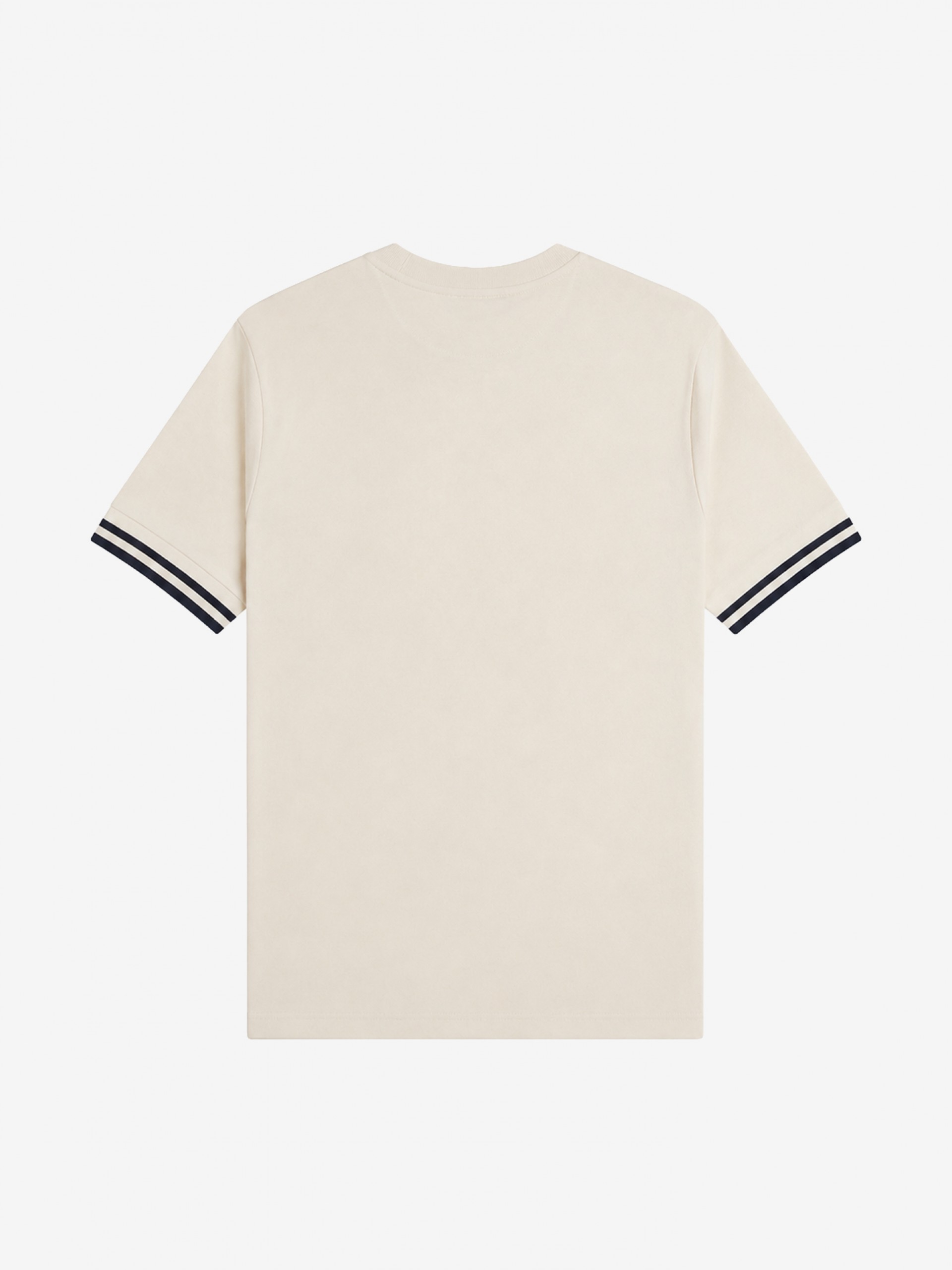 Fred Perry Bold Tipped Beige and Blue T-shirt