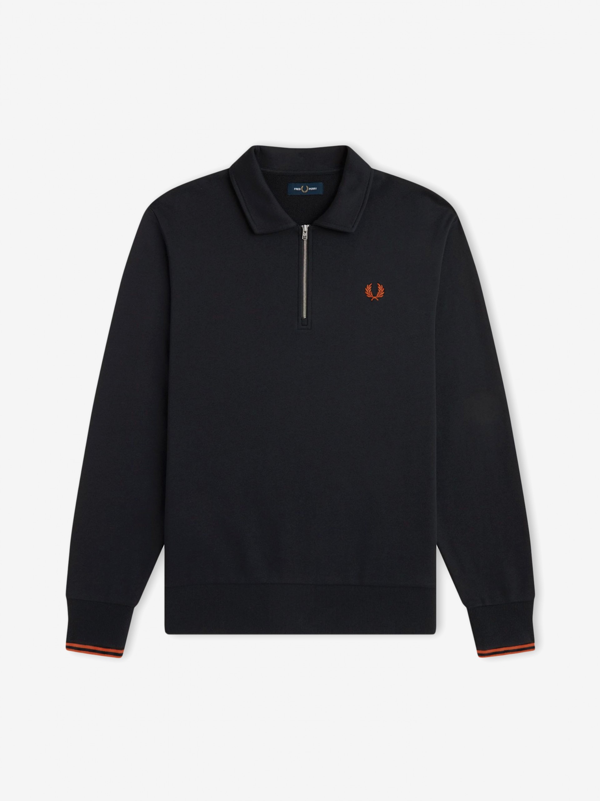 Fred Perry Collared Blue Zip Sweater