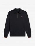 Fred Perry Collared Blue Zip Sweater Fred Perry Collared Blue Zip Sweater