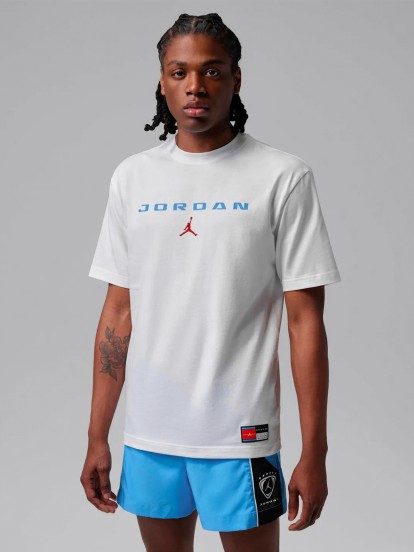 T-shirt Nike Jordan Brooklyn Branca Para Homem T-shirt Nike Jordan Brooklyn Branca Para Homem