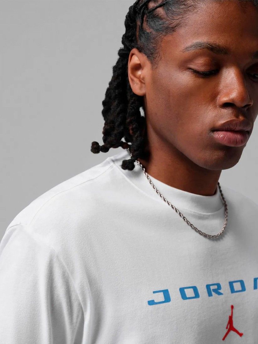 T-shirt Nike Jordan Brooklyn Branca Para Homem T-shirt Nike Jordan Brooklyn Branca Para Homem