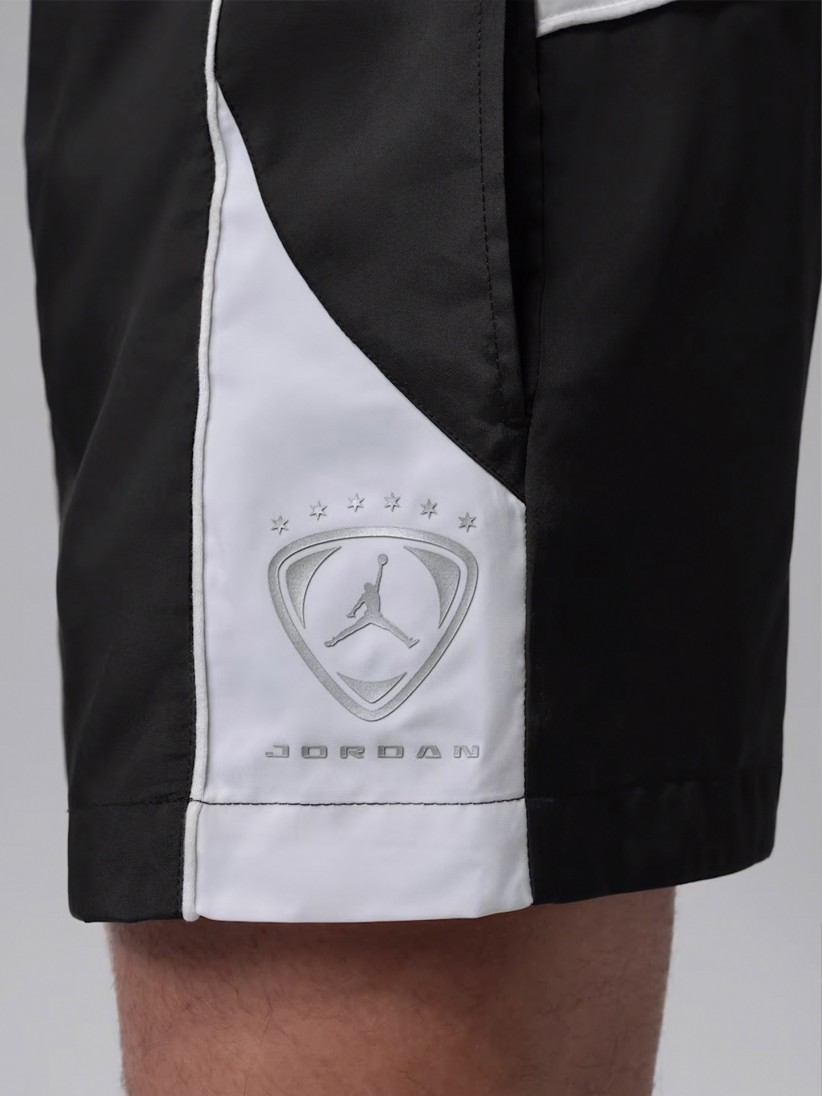Calções Nike Jordan Brooklyn Pretos e Brancos Para Homem Calções Nike Jordan Brooklyn Pretos e Brancos Para Homem