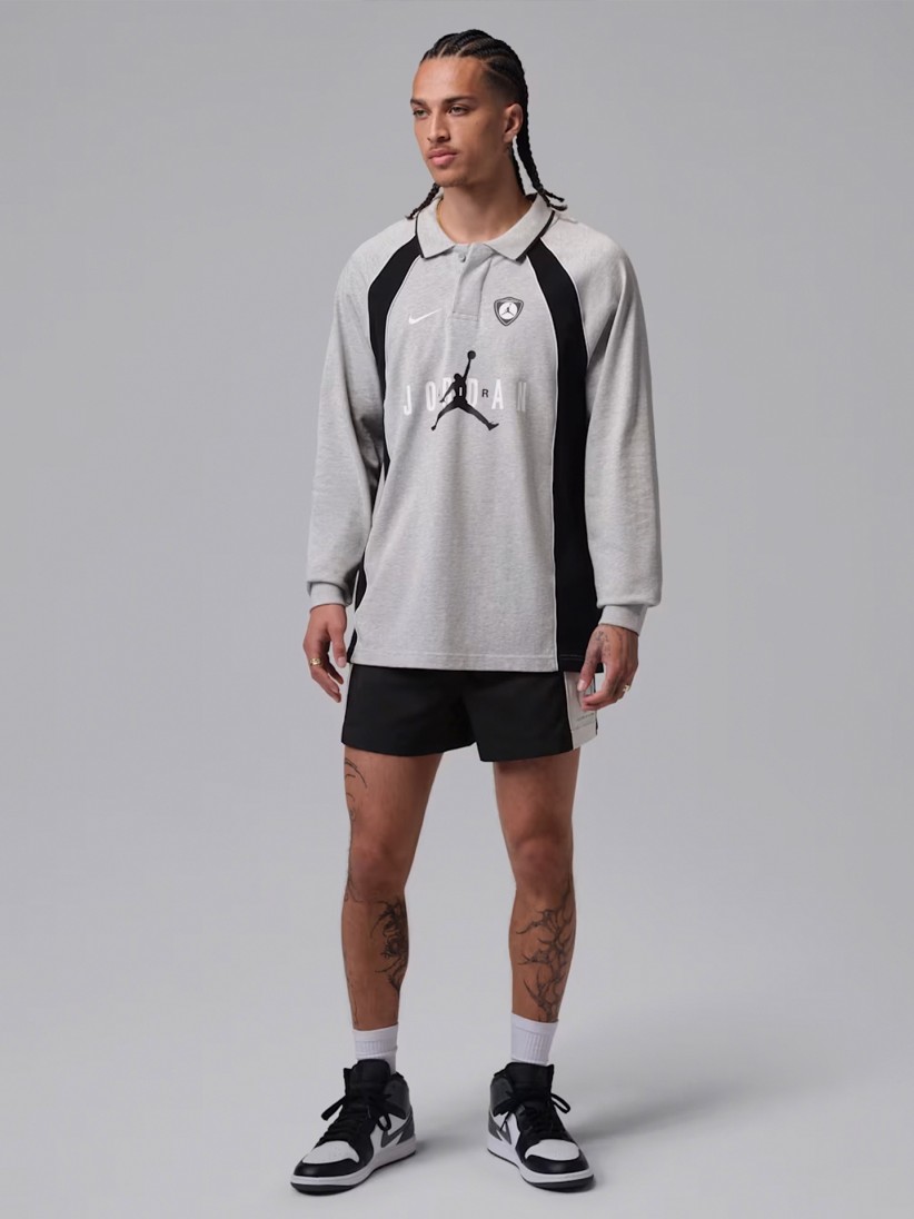 Calções Nike Jordan Brooklyn Pretos e Brancos Para Homem Calções Nike Jordan Brooklyn Pretos e Brancos Para Homem
