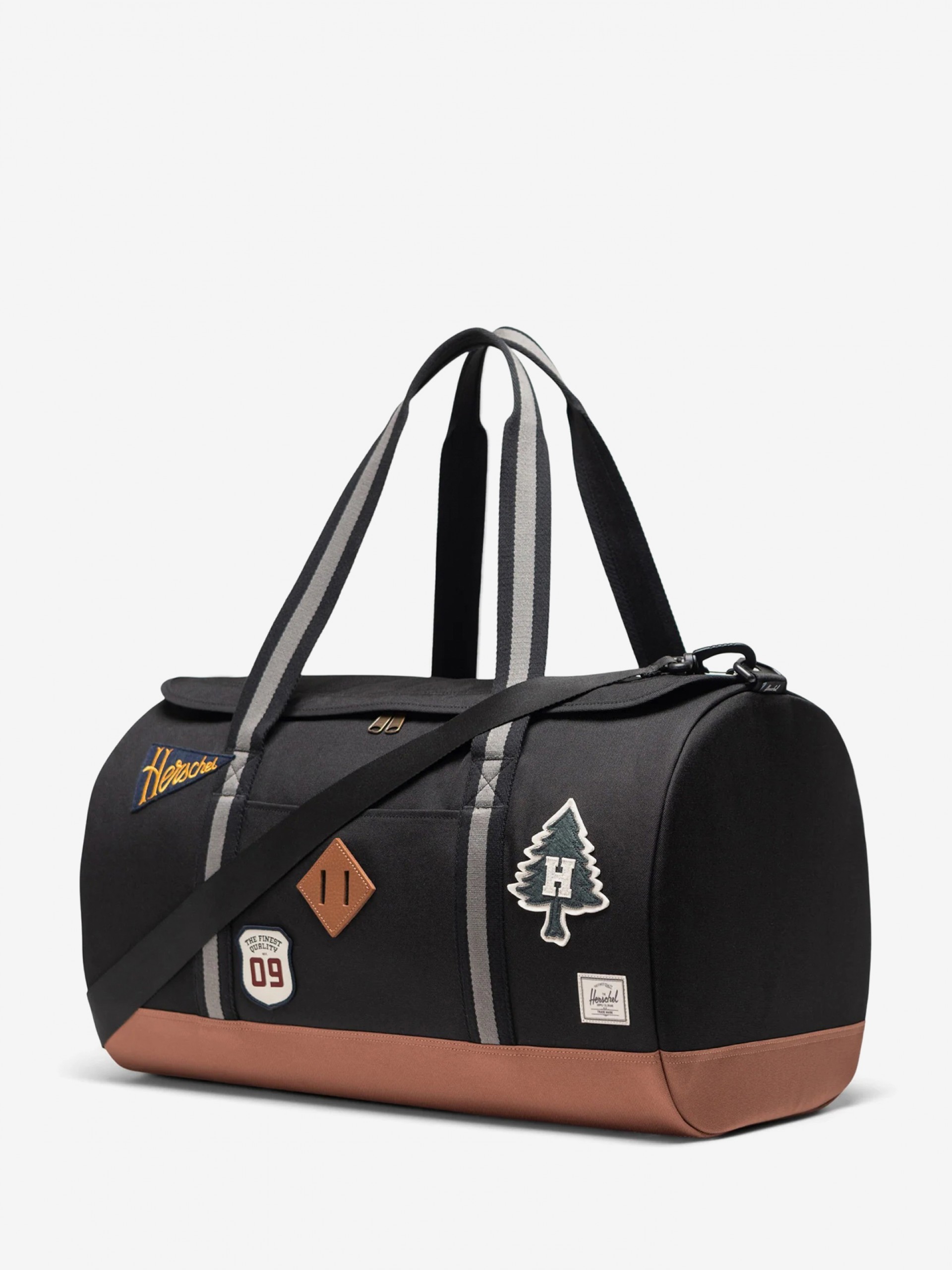 Herschel Heritage Duffle 40L Black and Brown Bag