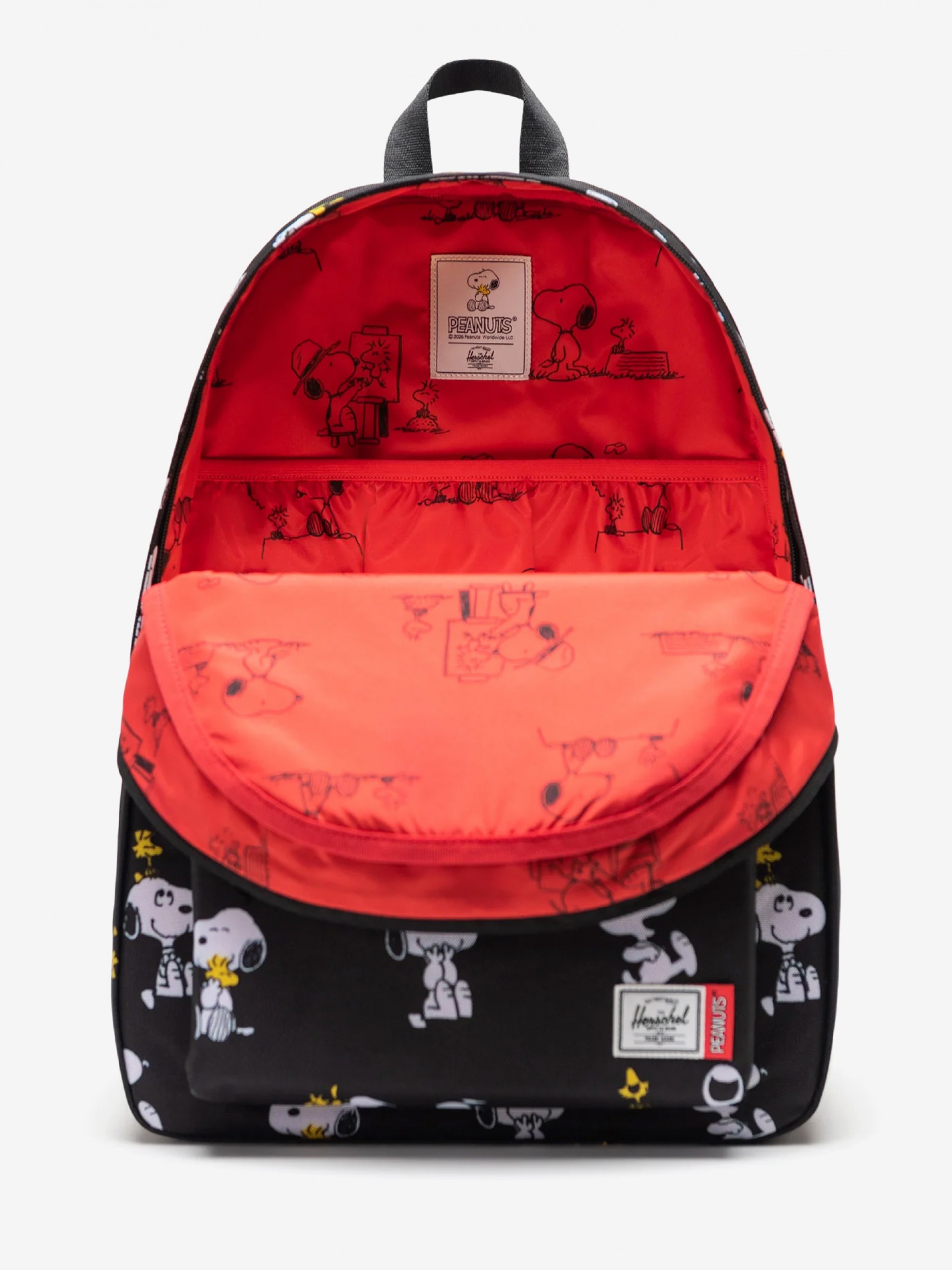 Herschel Classic XL Peanuts 30L Black Backpack