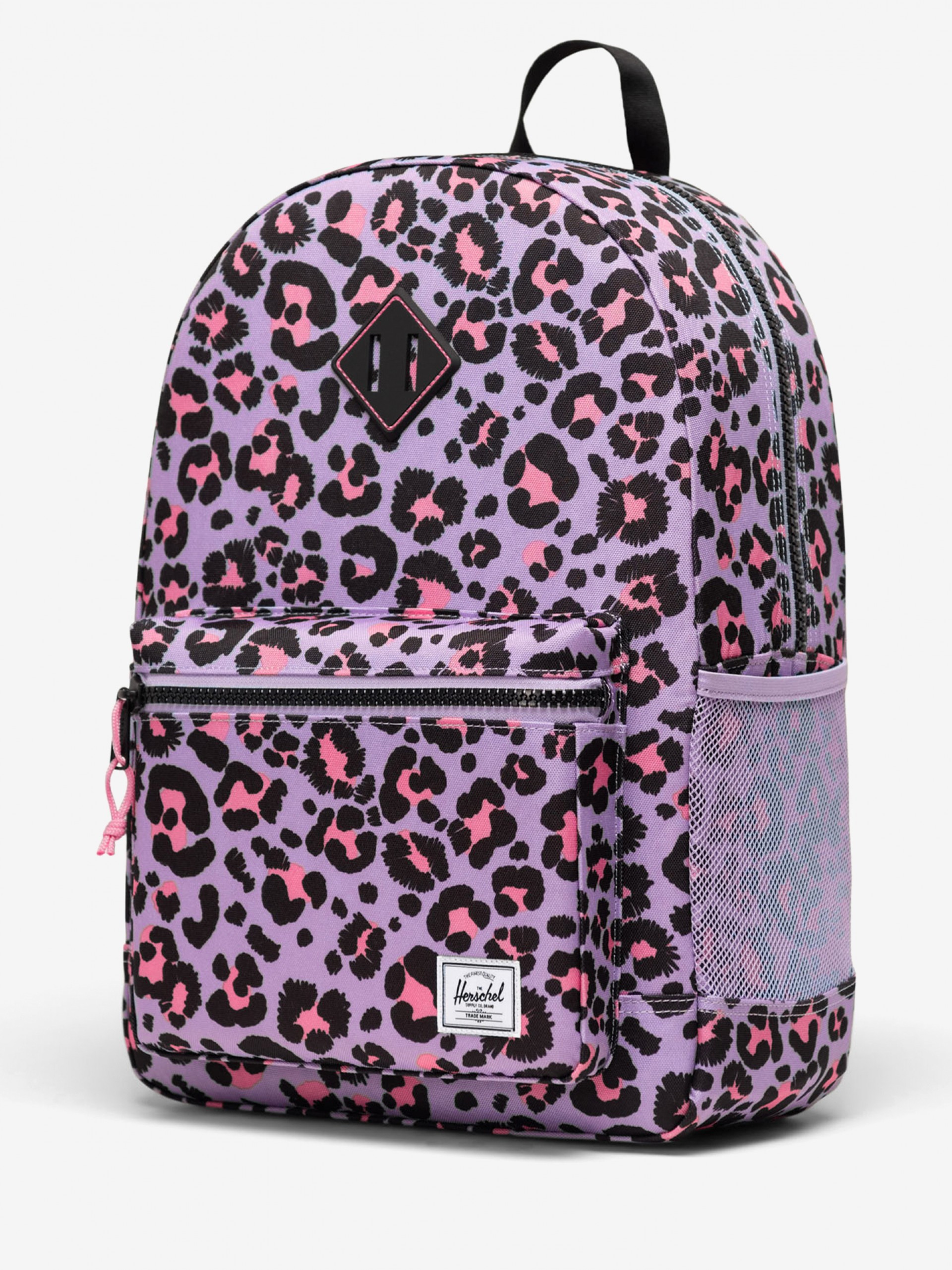 Herschel Heritage Youth 26L Lilac Leopard Pattern Backpack For Children