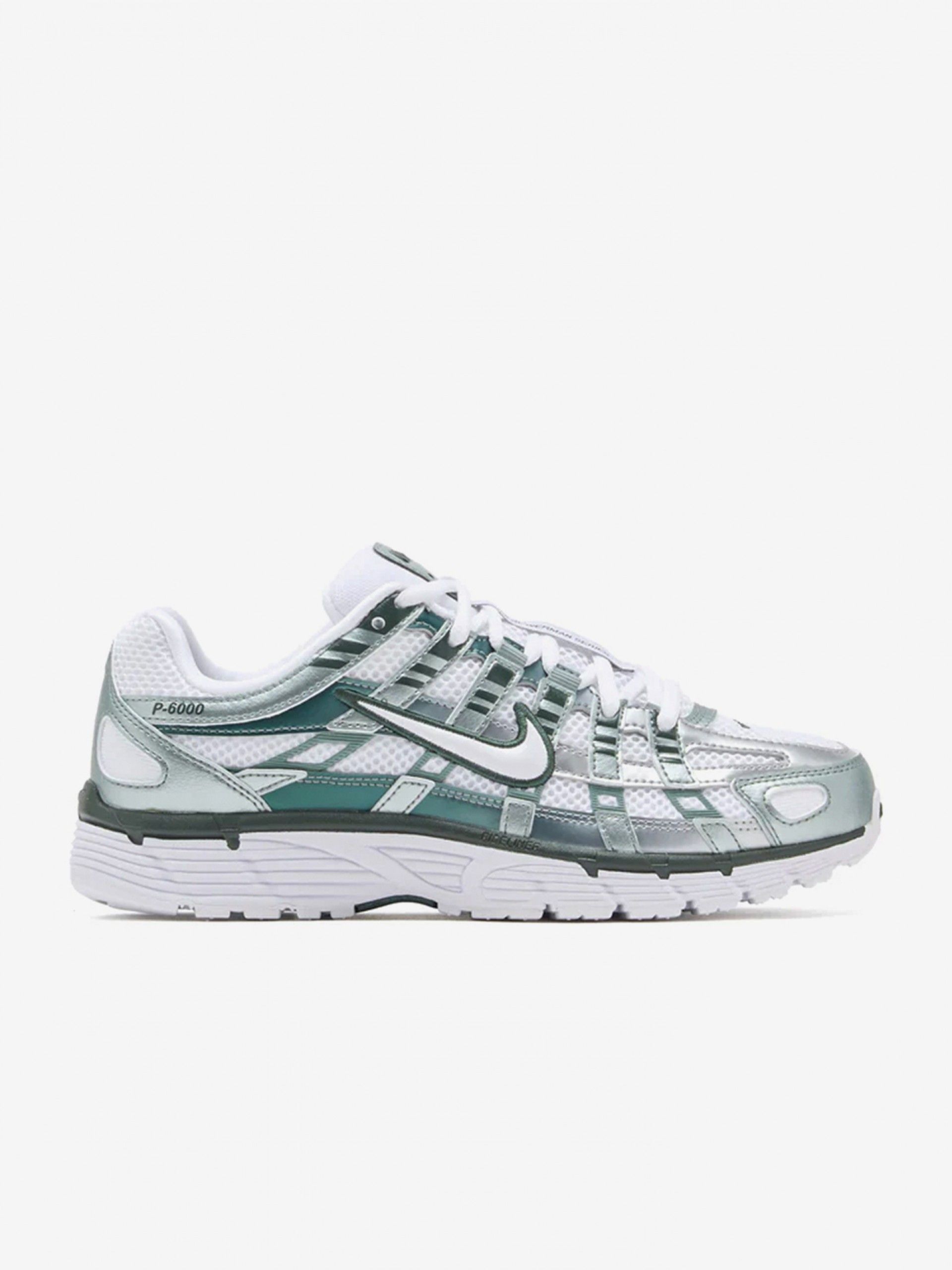 Sapatilhas Nike P-6000 Brancas e Verdes Para Mulher