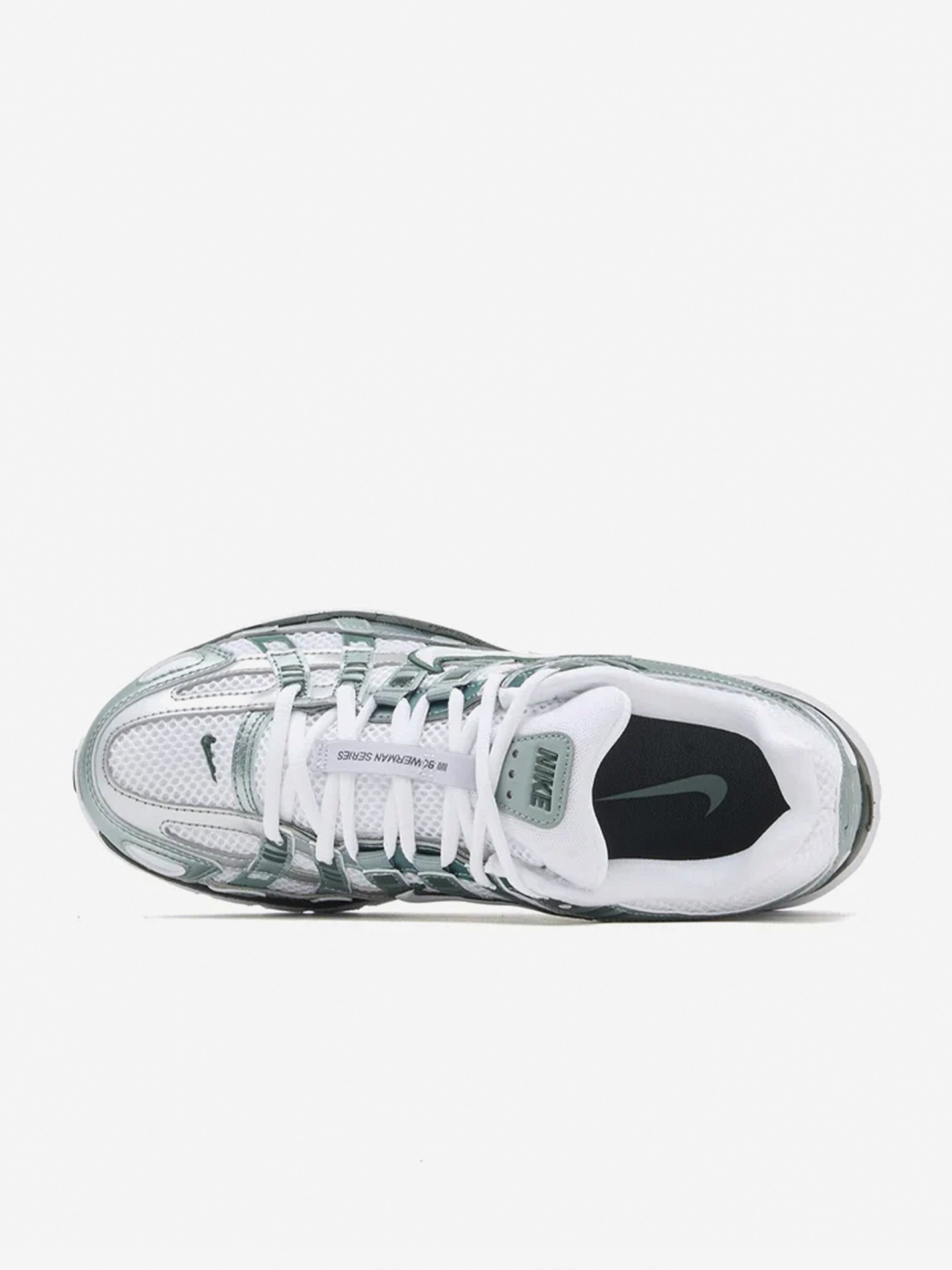 Sapatilhas Nike P-6000 Brancas e Verdes Para Mulher