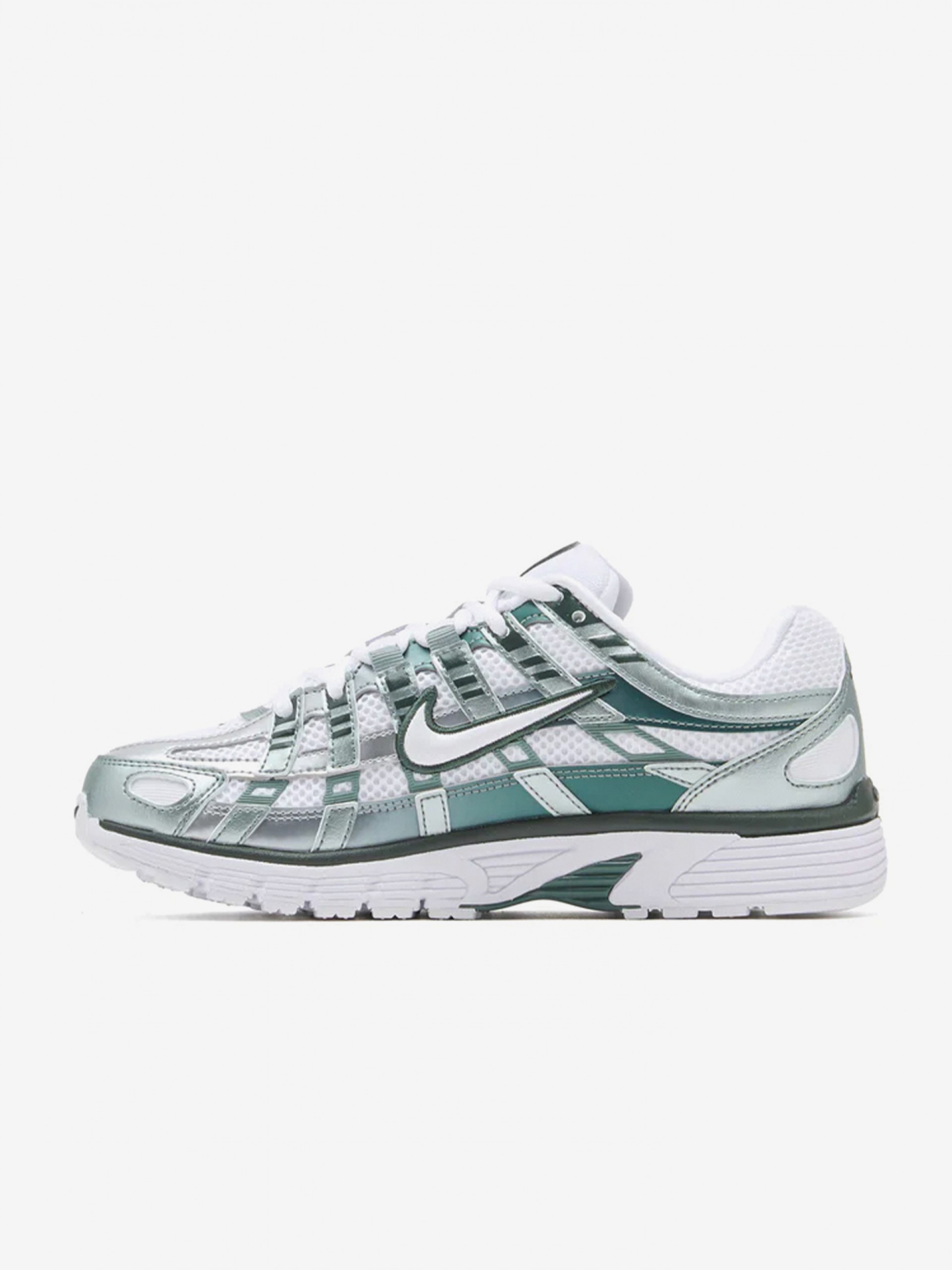 Sapatilhas Nike P-6000 Brancas e Verdes Para Mulher