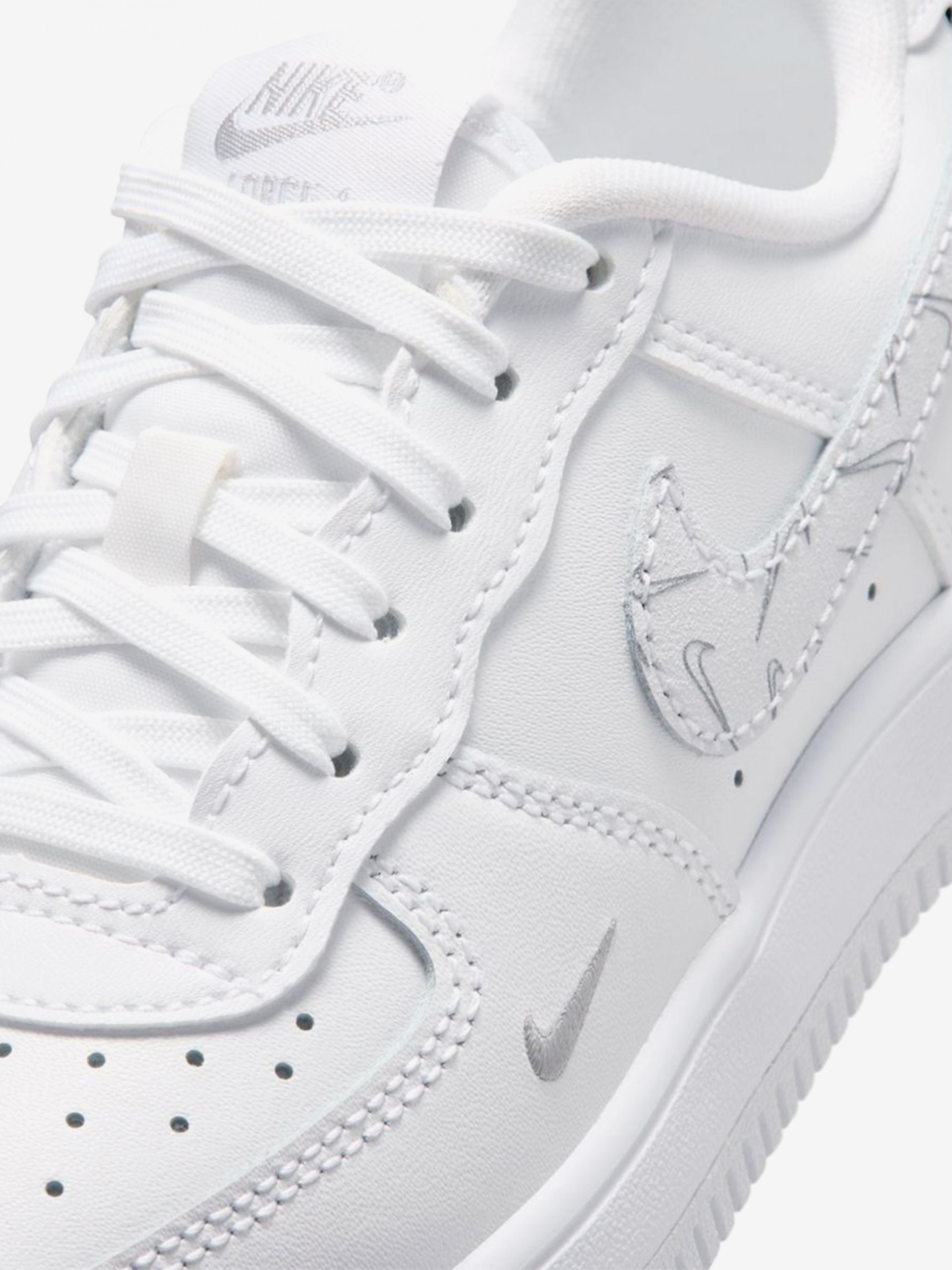 Sapatilhas Nike Force 1 Low Brancas Para Criança