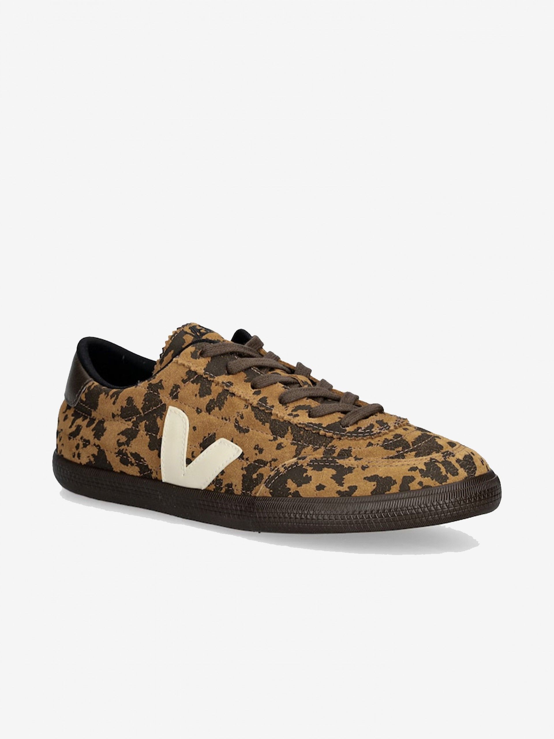 Sapatilhas VEJA Panenka Camel Animal Print Em Camurça
